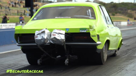 VIDEO: McClure’s 393ci Turbo SBC and Gullotto’s 304ci 1UZFE Turbo V8 @ Nitro Max | Big Tyre Racing | Perth