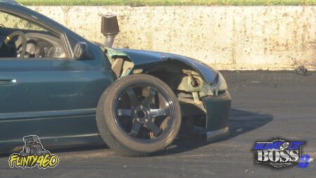 VIDEO: BLOWN HJ GTS “WEST STATE” SMASHING TYRES AT BURNOUT BOSS