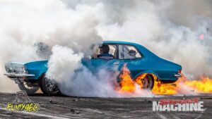 VIDEO: BLOWN LC TORANA “FRY LC” TYRE FIRE AT SUMMERNATS 36